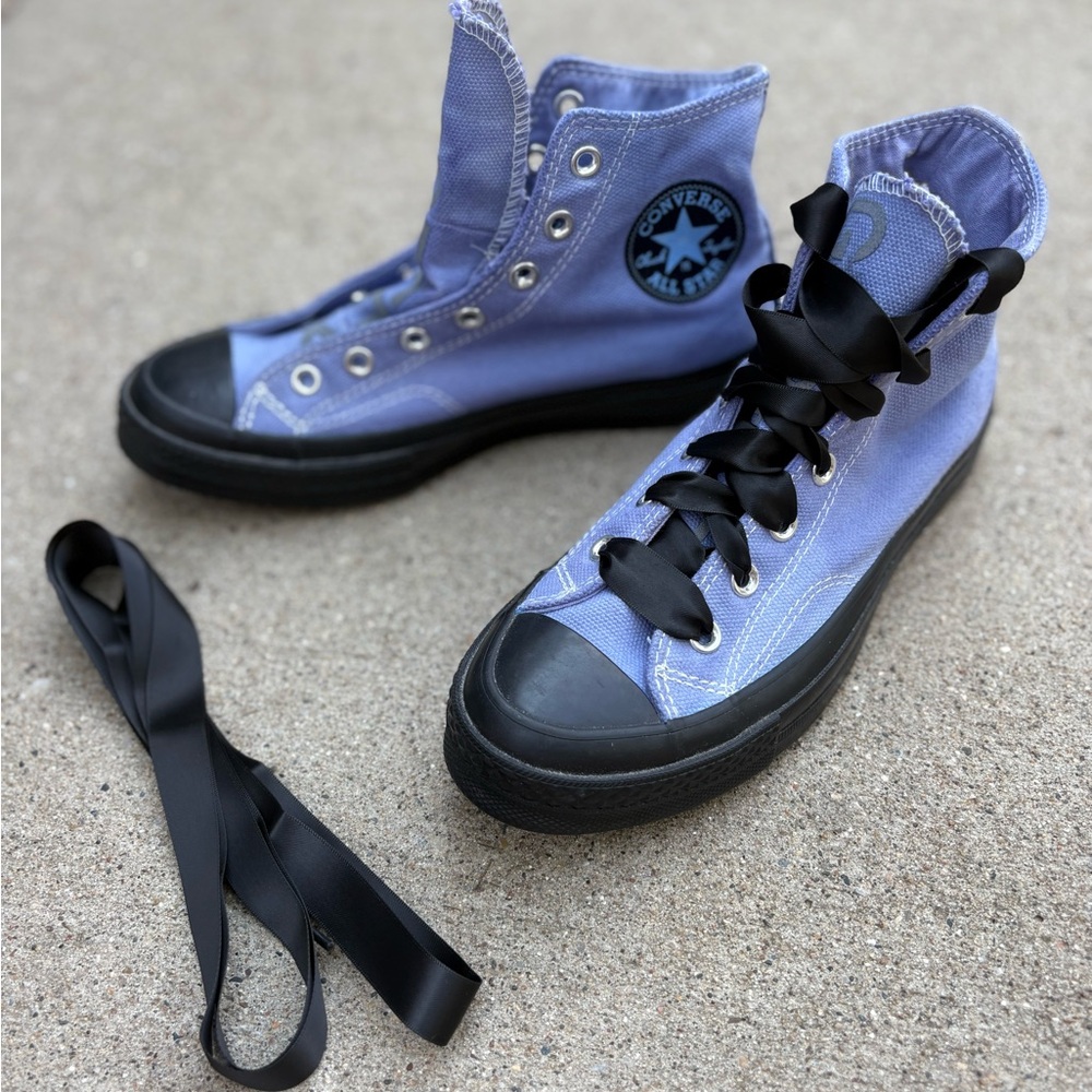 Like New Converse Gore Tex Chuck 70 Taylor hi-top sneakers blue/purple & black